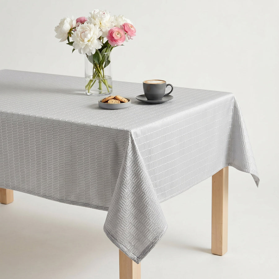 Track White Tablecloth
