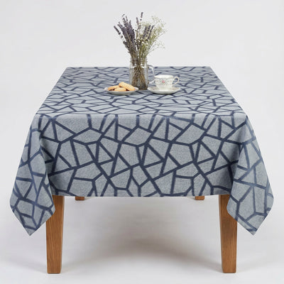 Triangle Jacquard Tablecloth – Delft