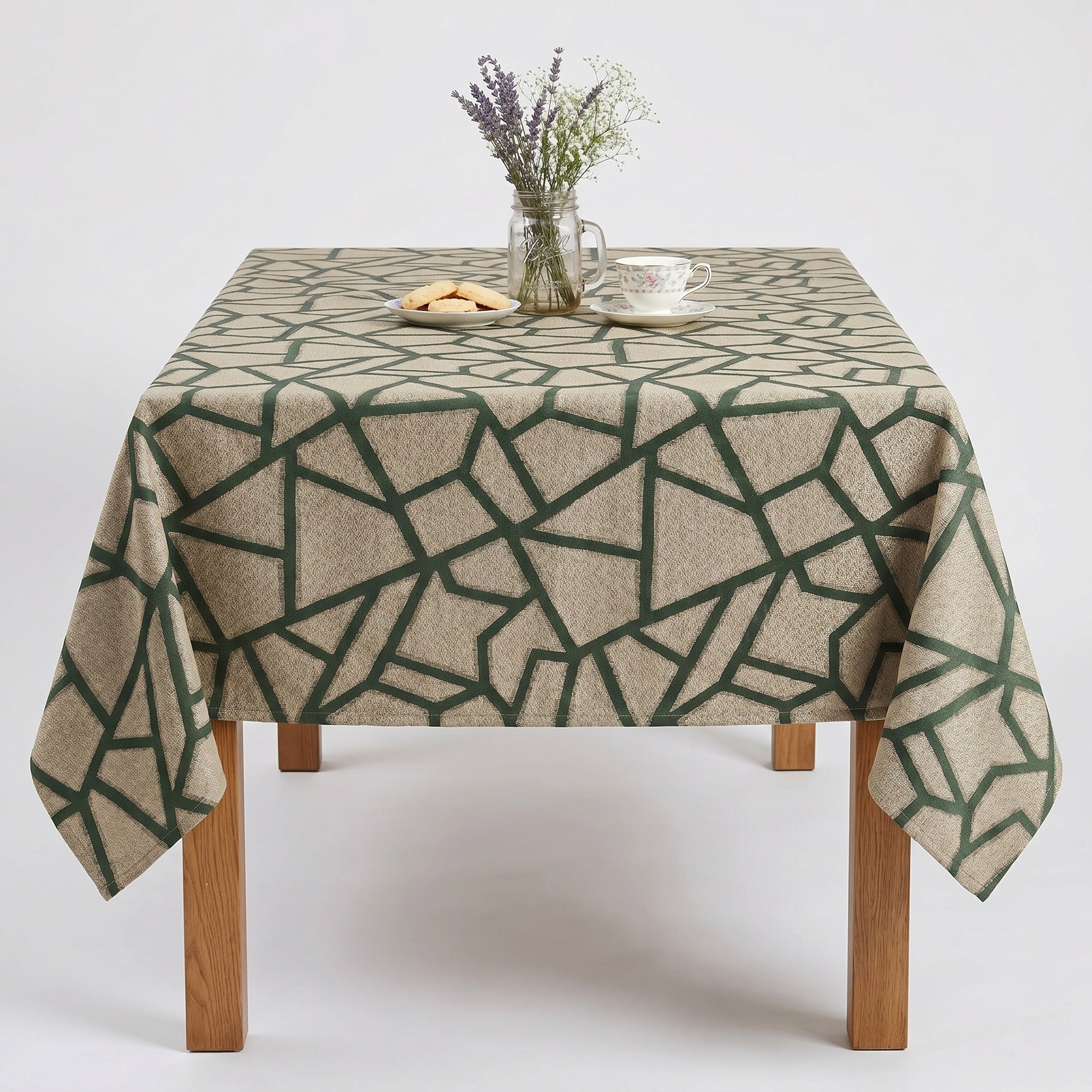Triangle Sage Tablecloth