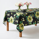 Tropical Green Black Tablecloth