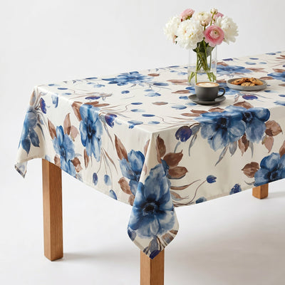 Tropical Printed Tablecloth – Navy