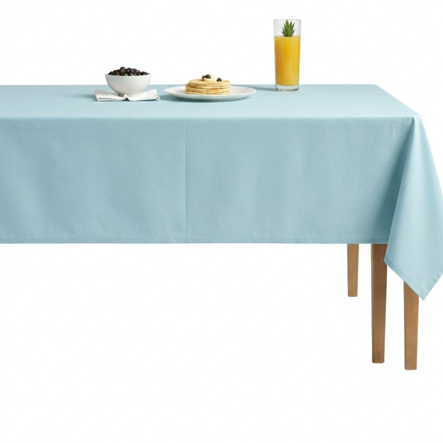 Sweden Solid Plain Velvet Tablecloth – Seafoam