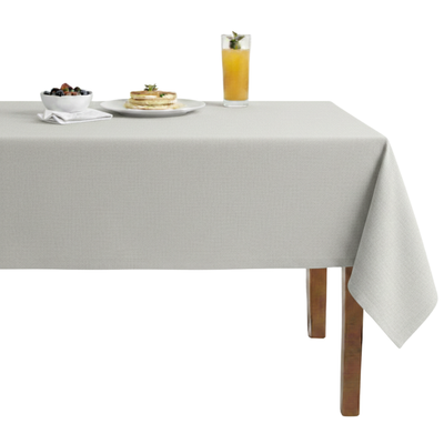 Starlight Metallic Jacquard Tablecloth – Ivory