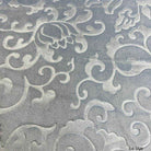 Ice Blue Brocade Velvet Fabric by the Yard