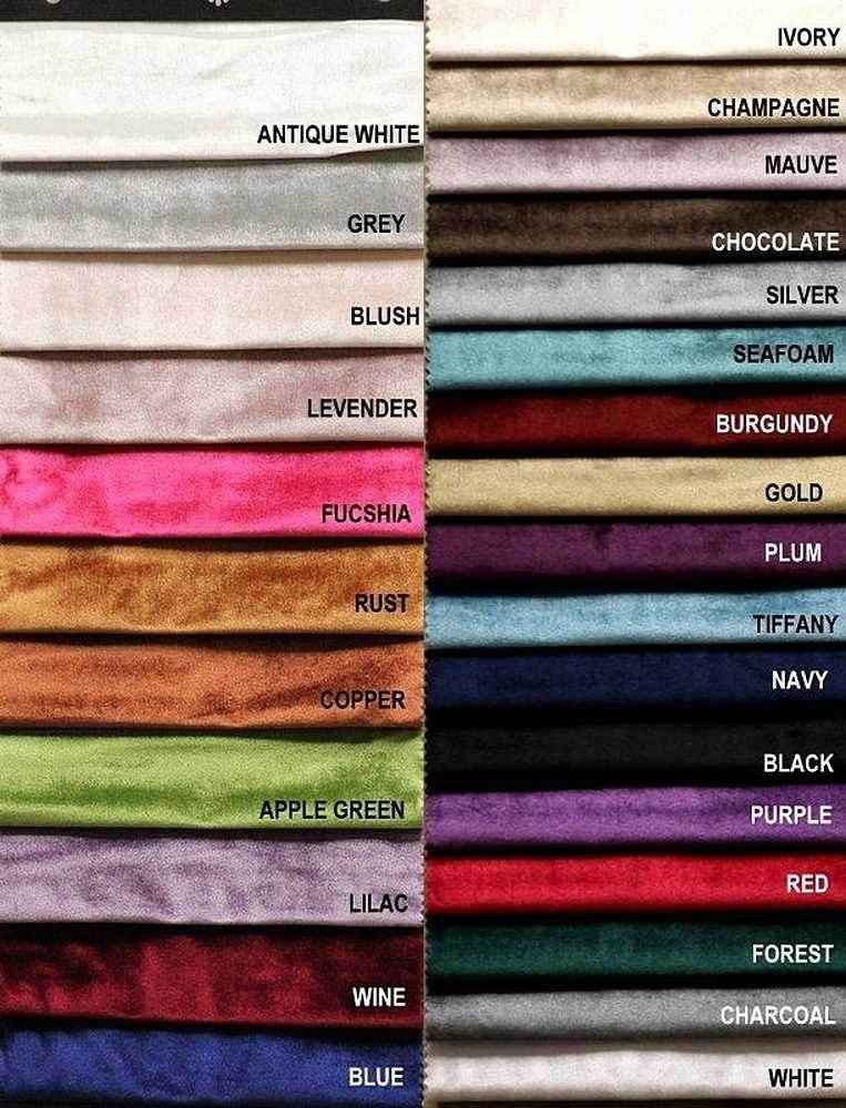 Aqua Shiny Velvet Fabric by the Yard - 72 Inch Wide