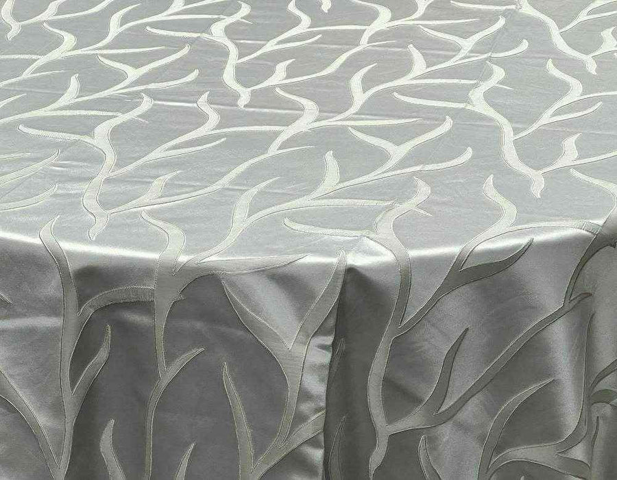 Off White Vine tree Jacquard Fabric by the Yard - 115 Inch Wide