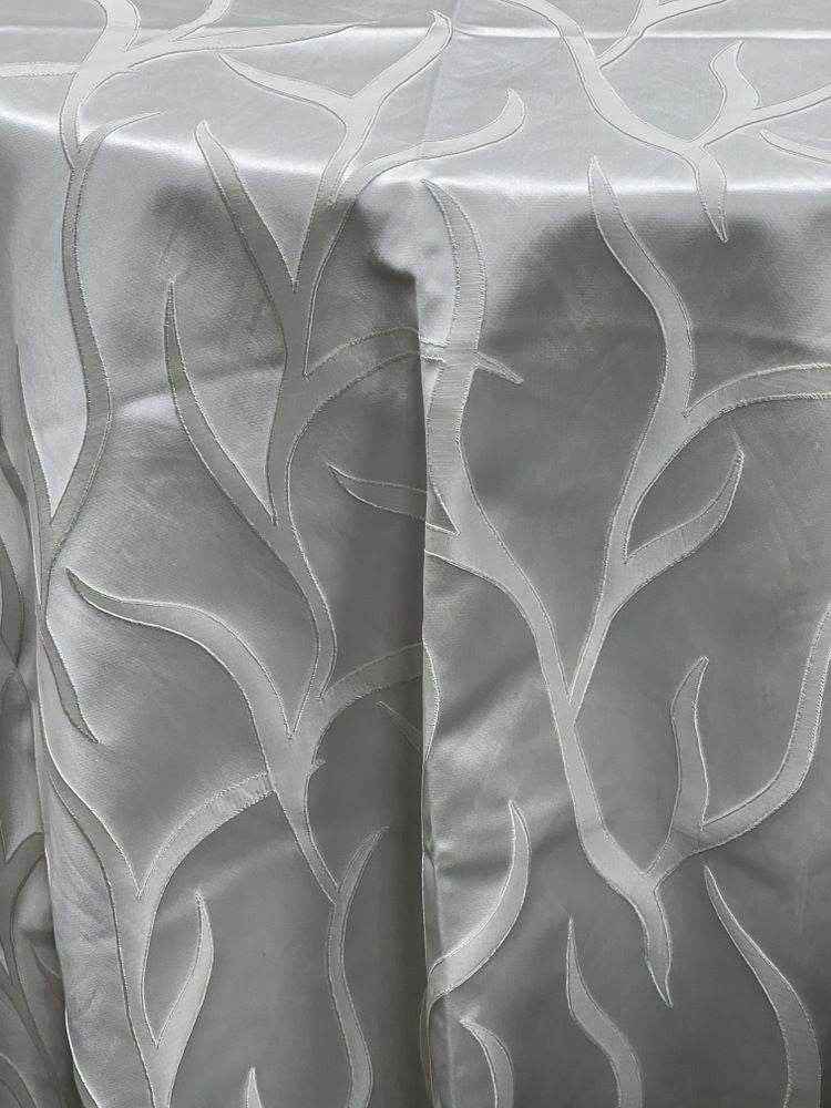 Off White Vine tree Jacquard Fabric by the Yard - 115 Inch Wide