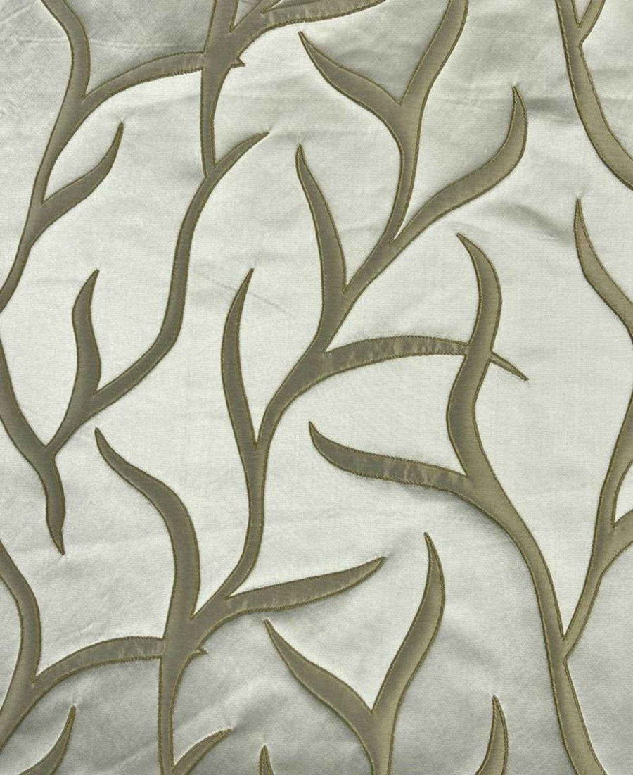 Soft Green Vine tree Jacquard Fabric by the Yard - 115 Inch Wide