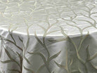 Soft Green Vine tree Jacquard Fabric by the Yard - 115 Inch Wide