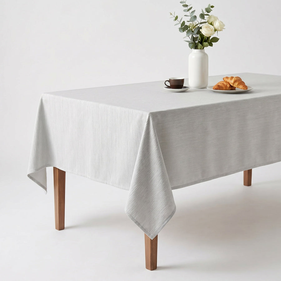 Veluxe Ant White Tablecloth