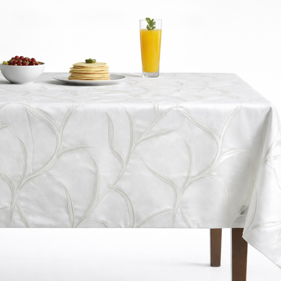 Vine Tree Jacquard Tablecloth - Off White