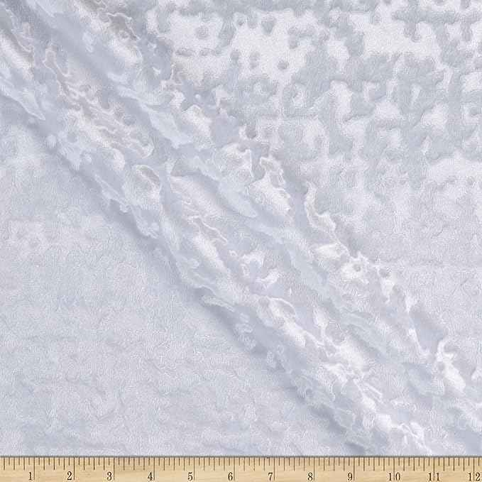 Allendale Velvet Fabric – White