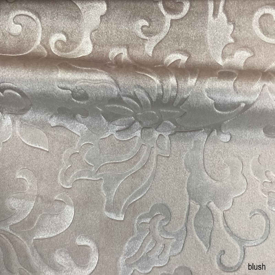 Blush Vails Brocade Velvet - Custom Tablecloths