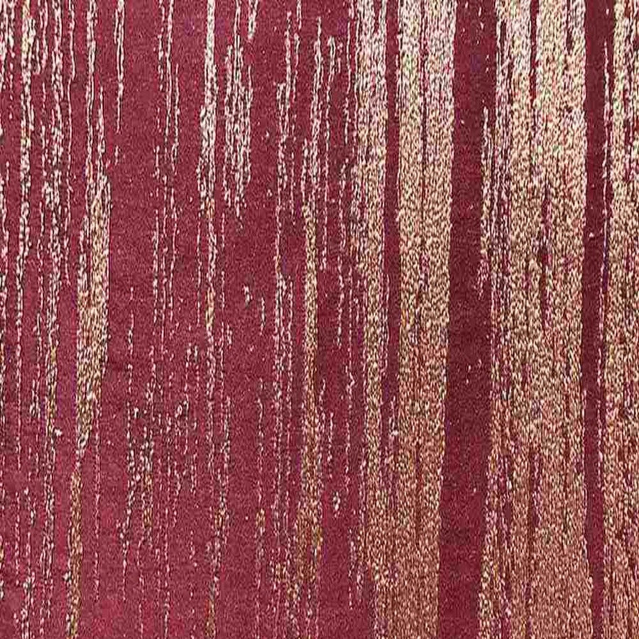 Inline Metallic Jacquard - Tablecloth - Wine