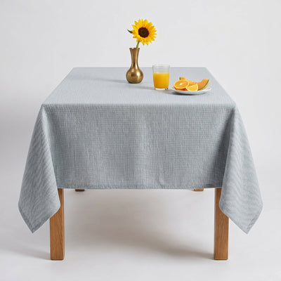 York Jacquard Textured Tablecloth – Ivory