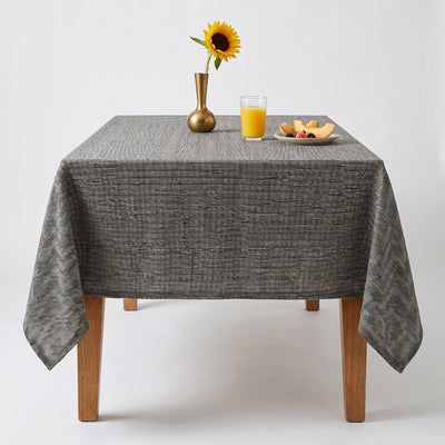 York Jacquard Textured Tablecloth – Mocha