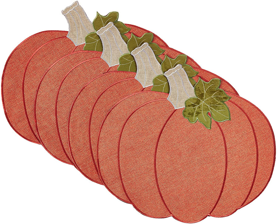 Thanksgiving Harvest Fall Pumpkin Pattern Decorative Place Mats
