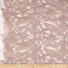 Blush CREATION Glitter Embroidered Mesh Fabric. Lace Netting Material 52 Inch in Width Fabric by the Yard - 52 Inch Wide
