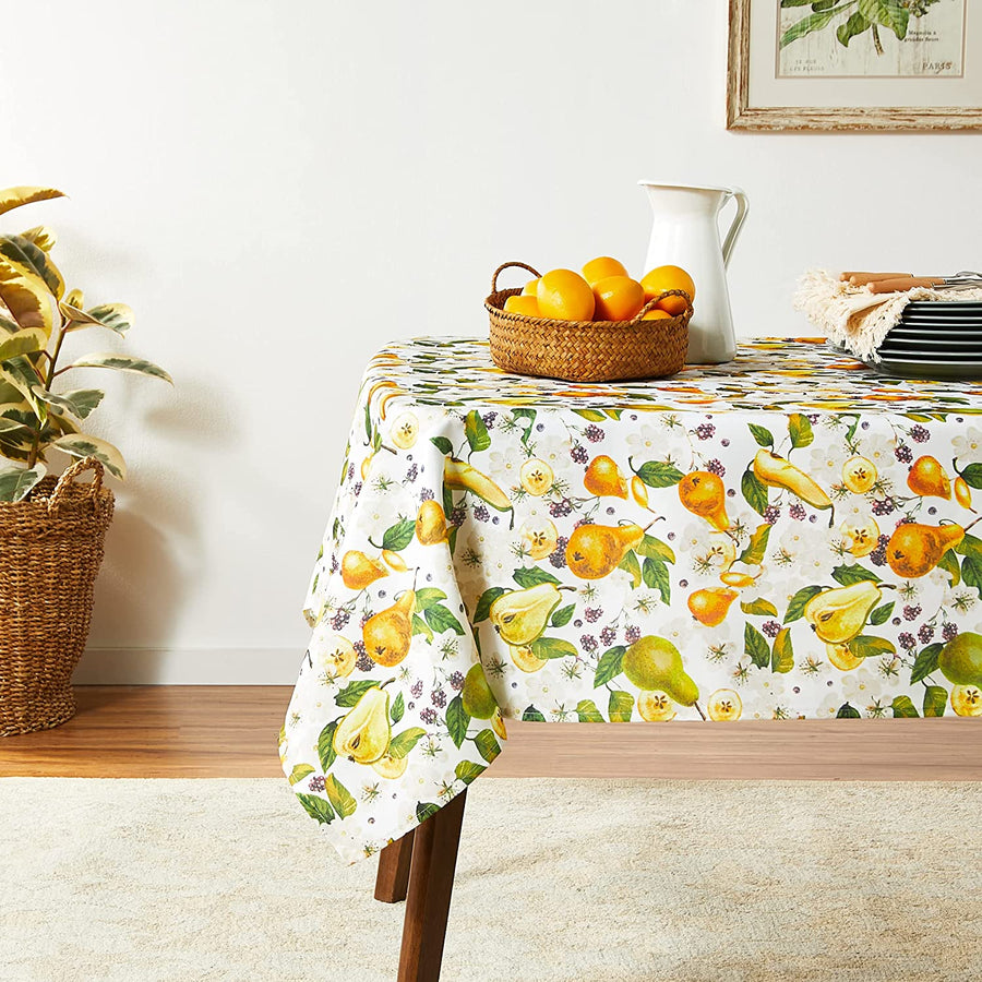 European Pears Flowers Pattern Tablecloths