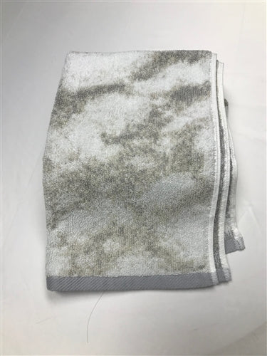 Violet Linen Marble Grey Pattern Hand Towels Set of Two