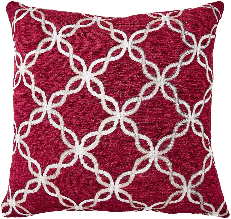 Signature Chenille Diamond pattern Decorative Accent Throw Pillow