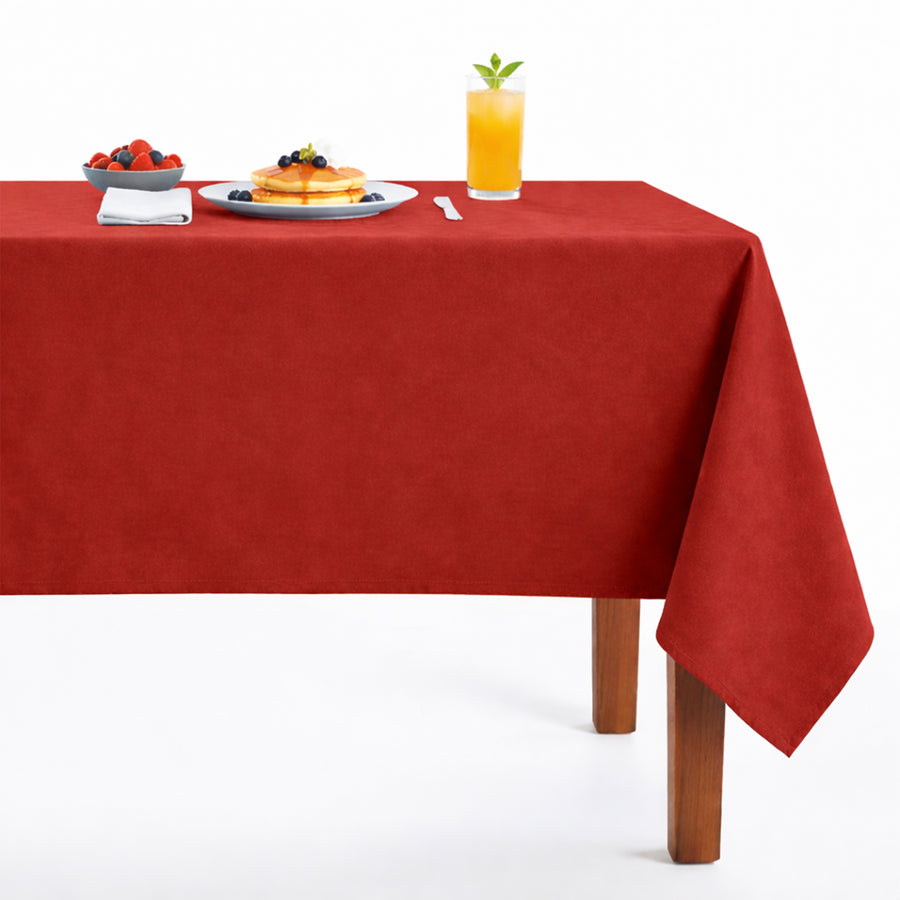 Newport118 Velvet Tablecloth Red