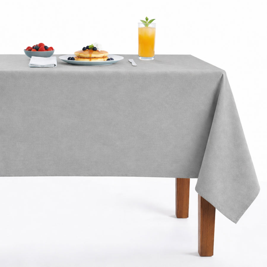 Newport118 Velvet Tablecloth Stone