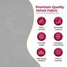 Newport118 Velvet Fabric – Stone
