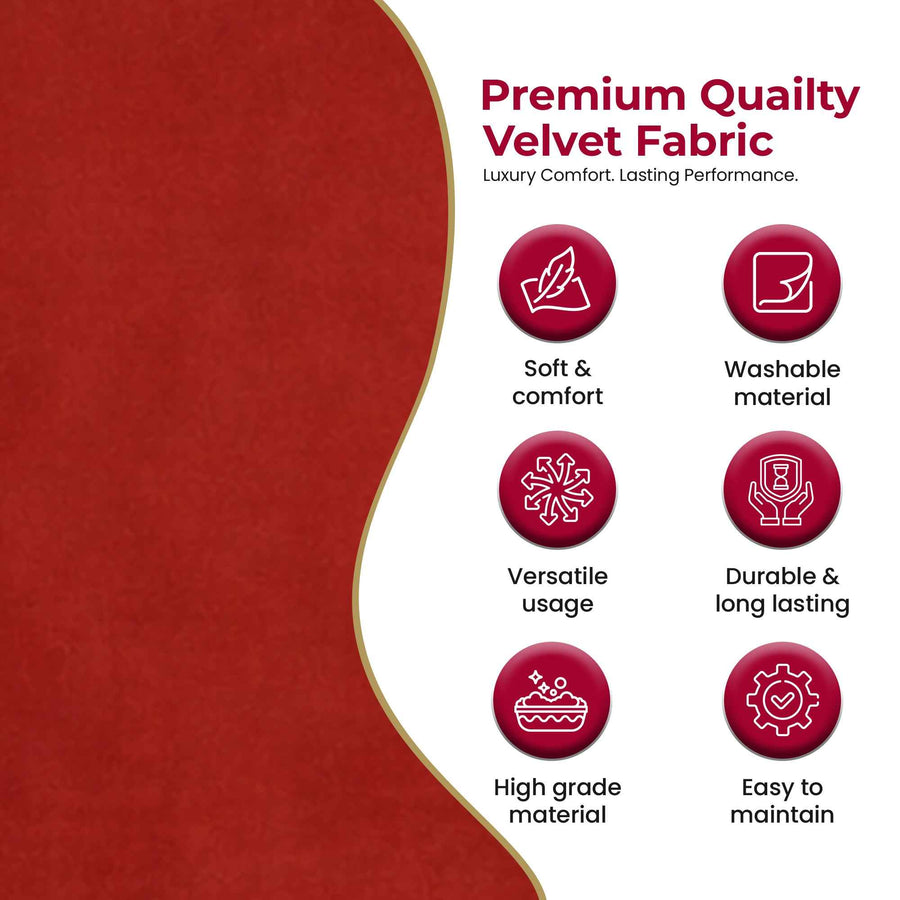 Newport118 Velvet Fabric – Red