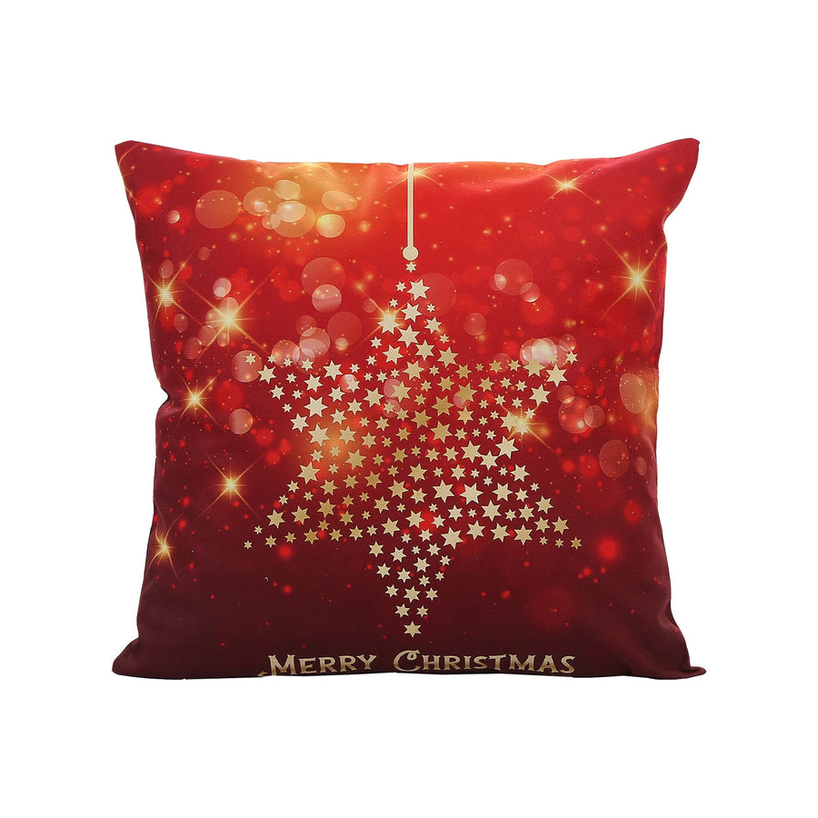 Seasonal Xmas Christmas Holiday Harmony Pattern Decorative Accent Throw Pillow Cover