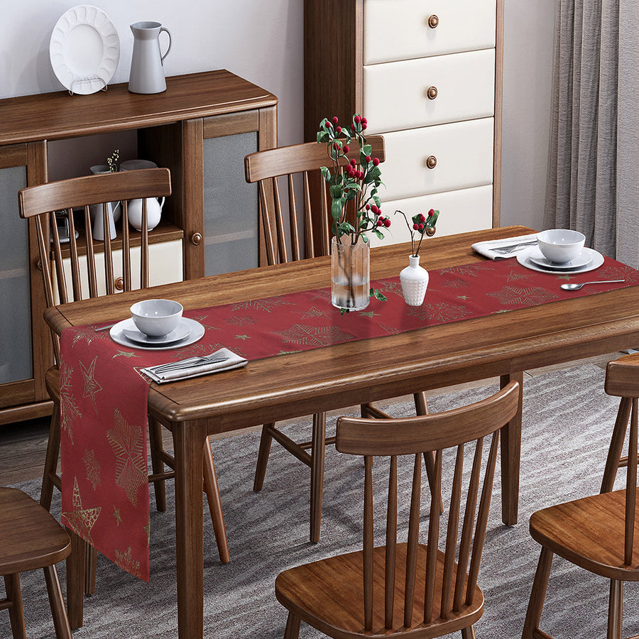 Seasonal Xmas Christmas Holiday Glamour's Pattern Decorative Table Runner