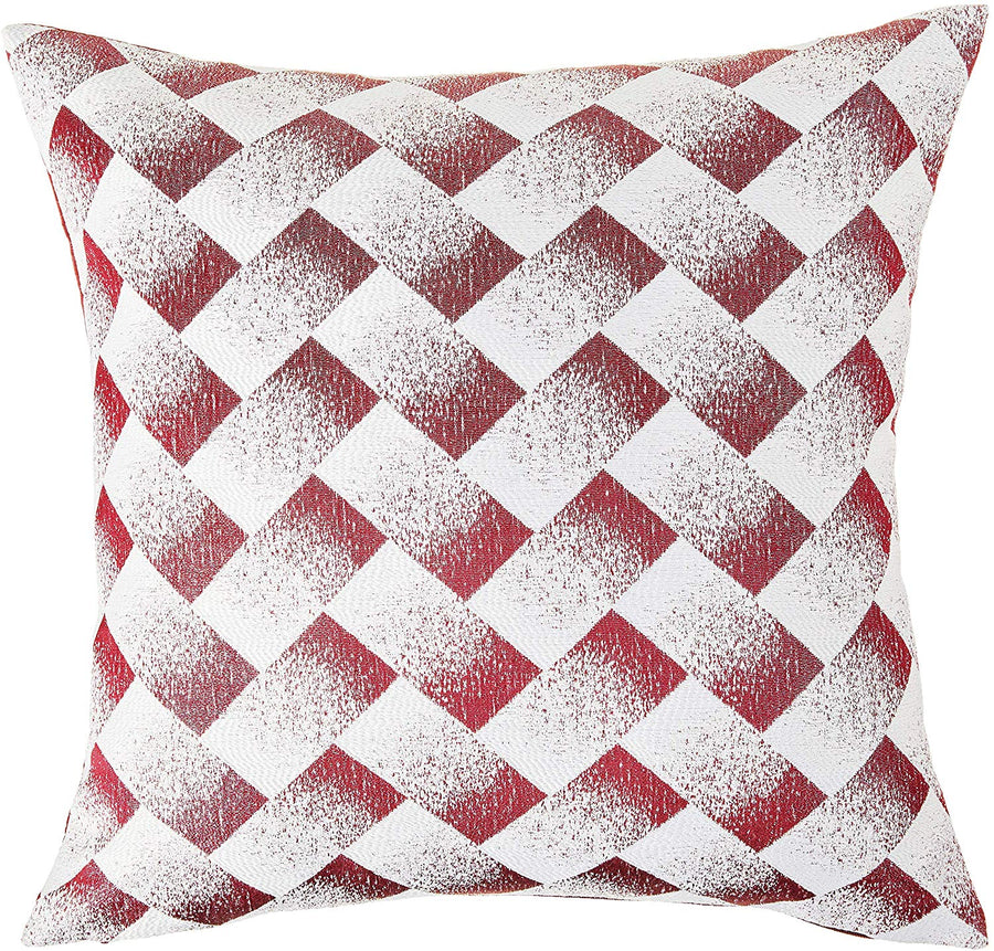 Princess Geometric Abstract Herringbone Blocks Design Decorative Throw Pillow Cover