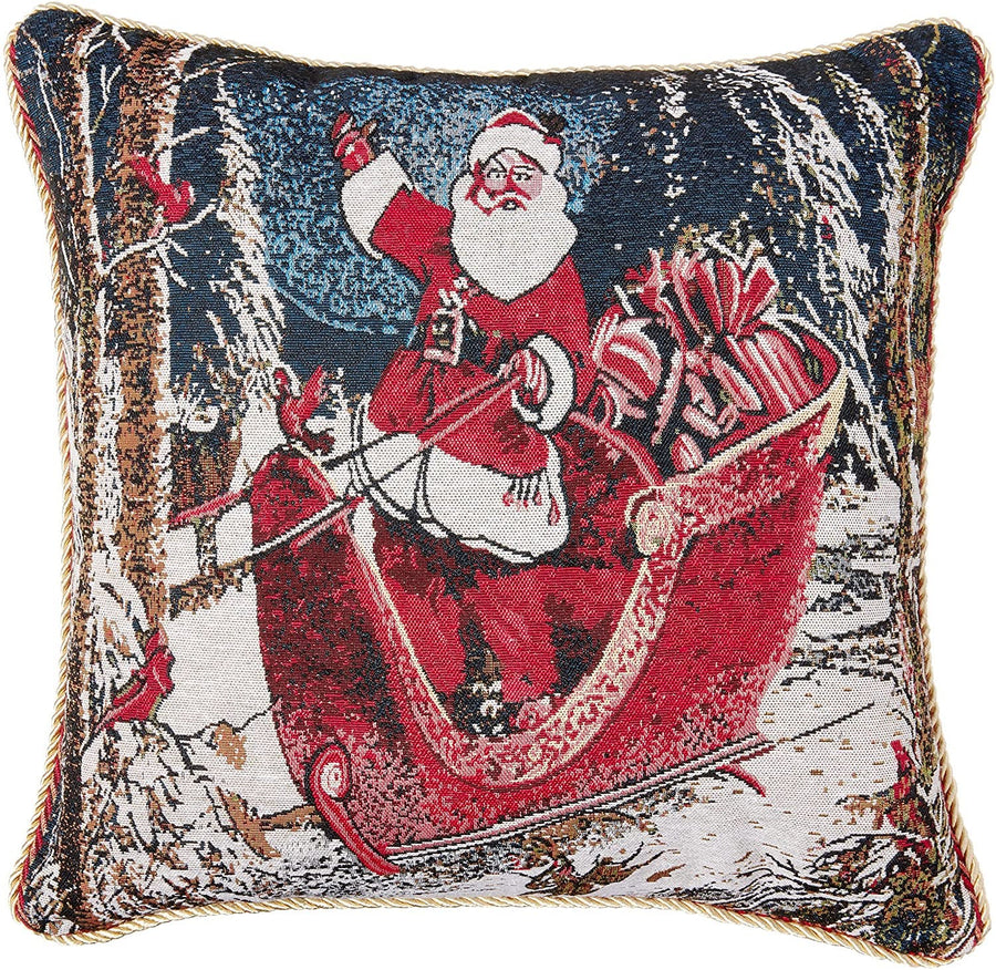 Seasonal Xmas Christmas Holiday Bliss Pattern Decorative Throw Pillow Cover