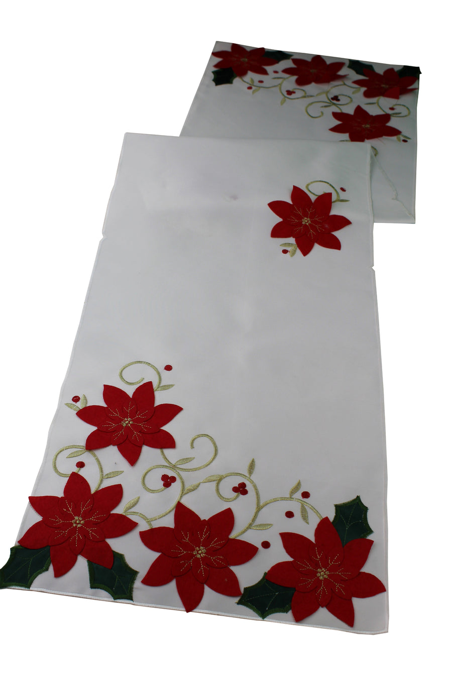 Christmas Decorative Red Poinsettias Decorative Place Mats